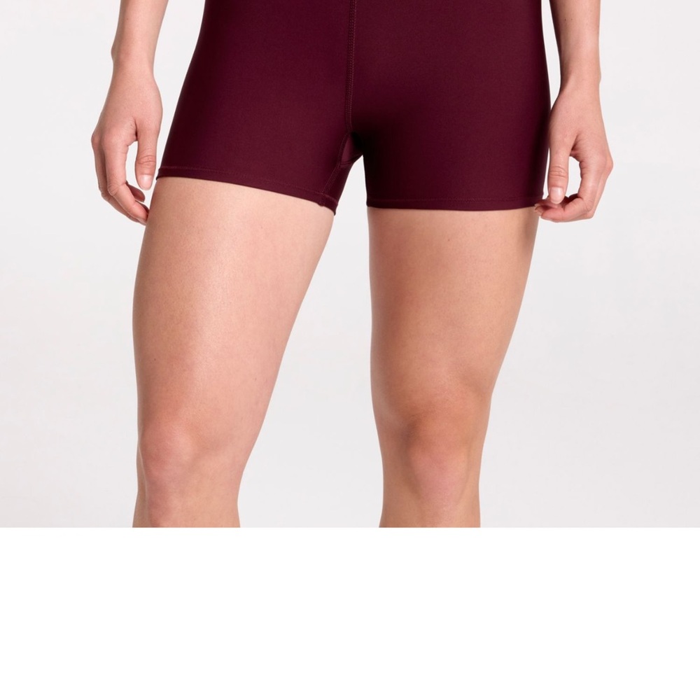 DSG Burgundy High-Rise Bike Shorts